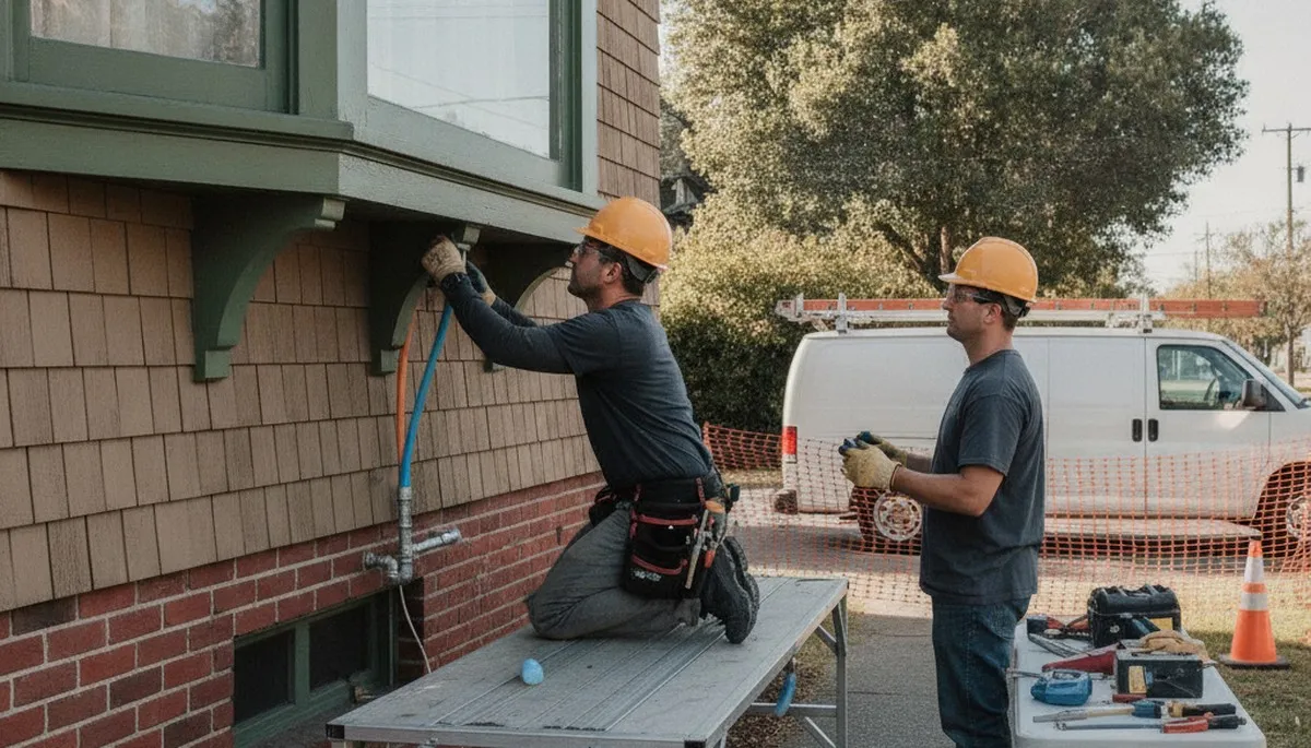 San Francisco, CA plumber repairing a residential pipe for plumbing service