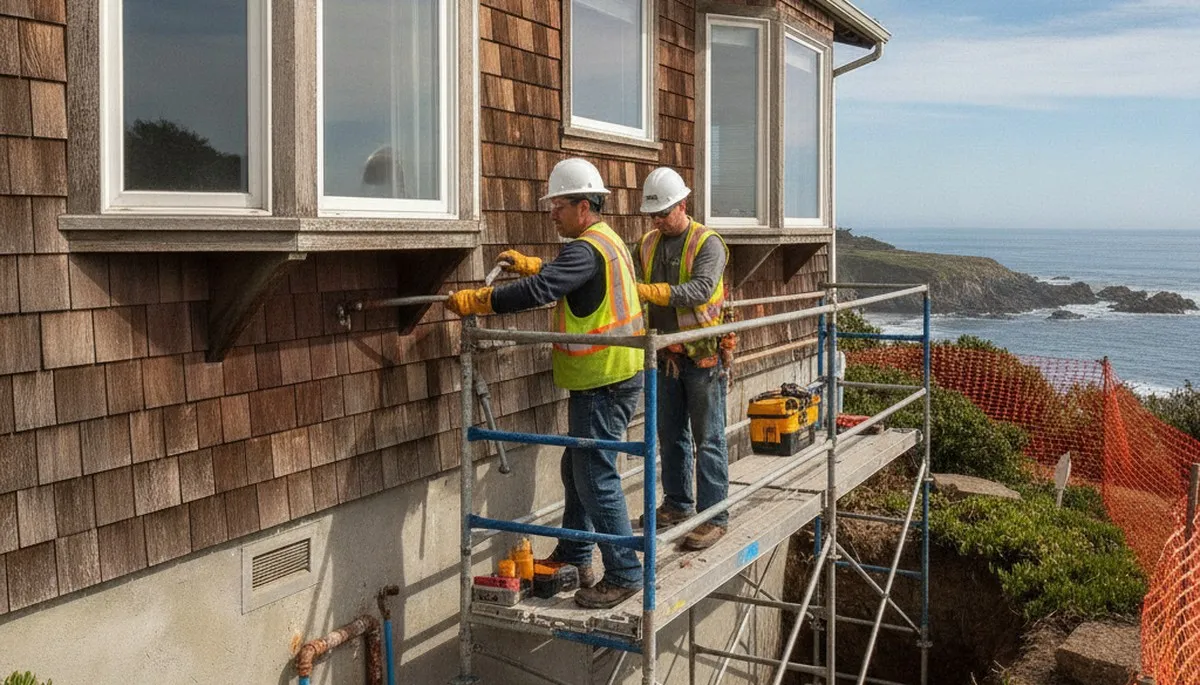 San Francisco, CA plumbing repair technician fixing a residential leak with professional tools