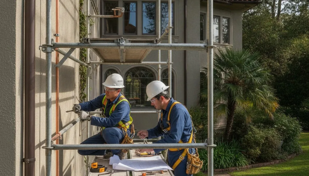 San Francisco, CA plumber repairing a leaking pipe in a residential home