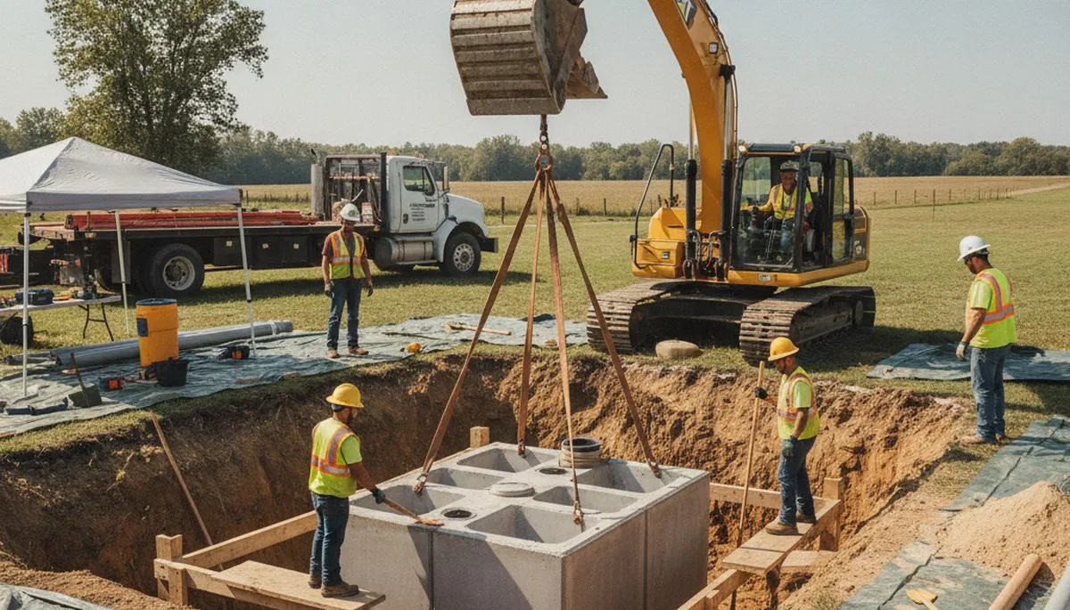 Septic tank installation for San Francisco, CA home by professional plumbers